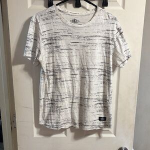 White and Black Graphic T-Shirt